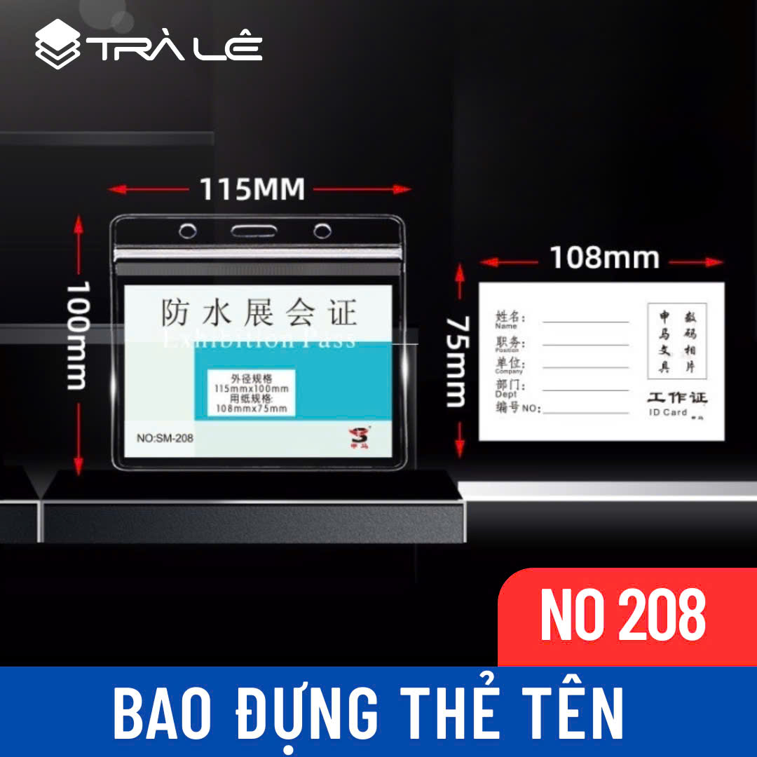 Bao đựng thẻ tên 208