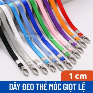 Dây đeo thẻ 1 cm (móc sắt giọt lệ)