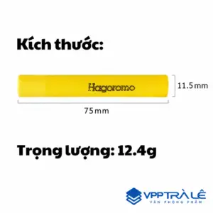 Phấn vàng Hagoromo Fulltouch hộp 72 viên, màu vàng nổi bật, nét viết mịn, ít bụi, dễ viết và dễ lau. Phù hợp giáo viên, trường học, giảng đường.