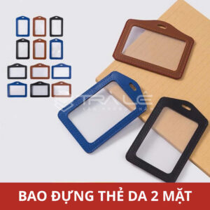 Bao Đựng Thẻ Nhân Viên - Chất liệu da PU (2 Mặt)