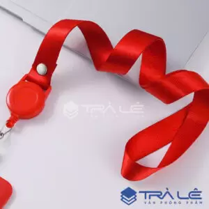 Dây đeo thẻ 1.5 cm đủ màu có móc rút tiện dụng