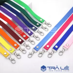 Dây đeo thẻ bản 1.5cm nhiều màu có móc sắt chắc chắn – Phụ kiện đeo thẻ nhân viên, học sinh, sự kiện