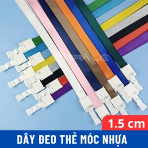 Dây đeo thẻ móc nhựa 1.5 cm (UH01)