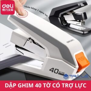 Dập ghim Deli 0371 – 40 tờ có trợ lực