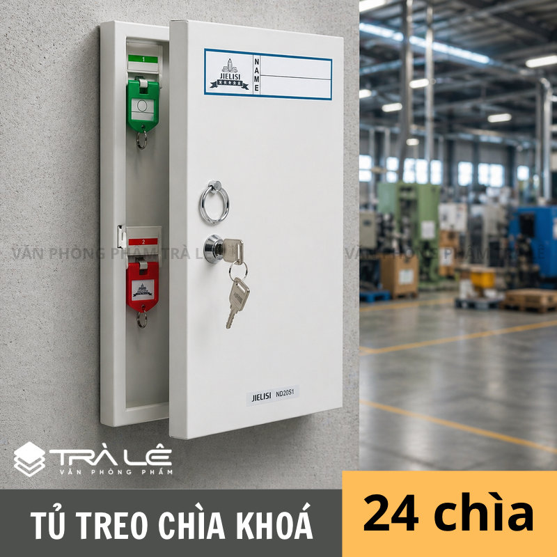 Tủ Treo Chìa Khóa Jielisi 24 Chìa – Mã 8701 | An Toàn, Gọn Gàng, Bền Bỉ