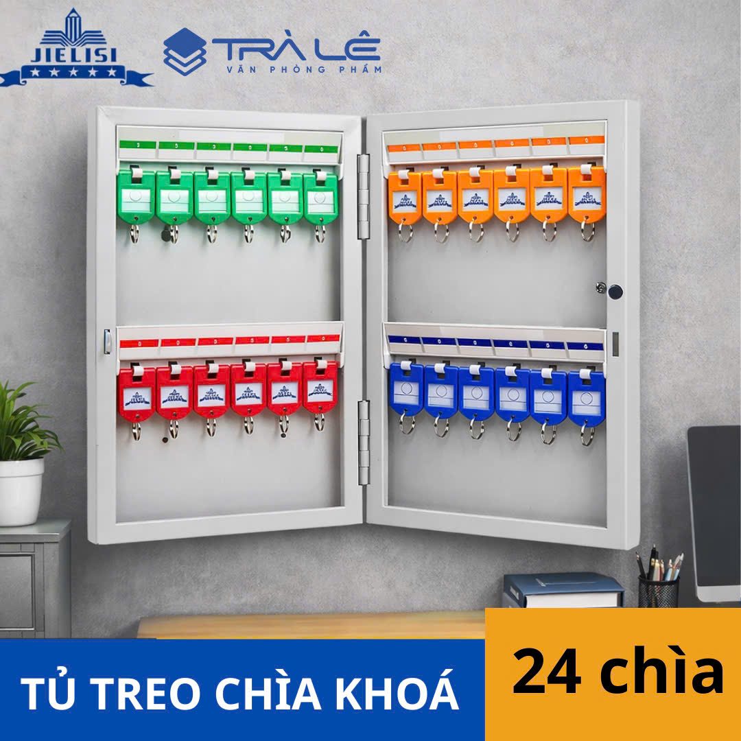 Tủ Treo Chìa Khóa Jielisi 24 Chìa – Mã 8701 | An Toàn, Gọn Gàng, Bền Bỉ