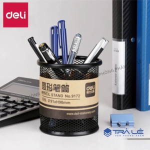 Ống Cắm Bút Lưới Sắt Deli 9172