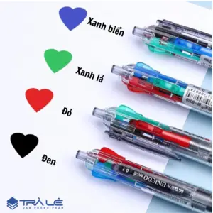 Bút bi bấm 4 màu M&G 8030 tích hợp 4 màu mực xanh, đỏ, đen, xanh lá. Ngòi 0.7mm viết êm, mực đều, phù hợp học sinh, sinh viên và văn phòng.