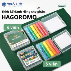 Hộp đựng phấn Hagoromo 5 viên và 6 viên bằng nhựa PP cao cấp, bảo vệ phấn khỏi gãy vỡ, nhỏ gọn, bền đẹp, phù hợp giáo viên và học sinh.