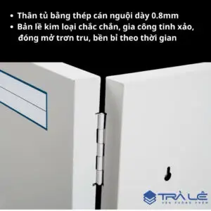 Tủ treo chìa khóa 72 chìa Jielisi 8704 bằng thép cán nguội 0.8mm, khóa cơ an toàn, đi kèm 72 móc và 2 chìa khóa tổng, phù hợp văn phòng, gara, khách sạn.