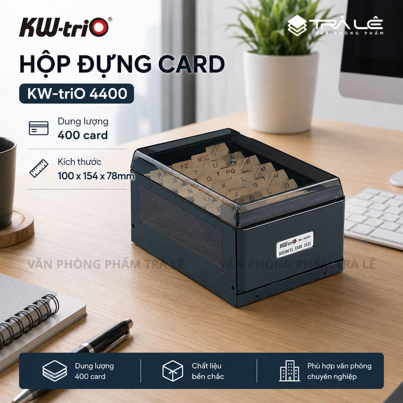 Hộp Đựng Card Visit KW-triO 4400 (400 card)