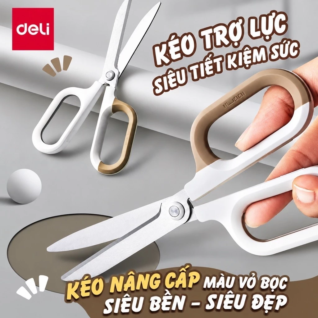 Kéo trợ lực Deli NS055